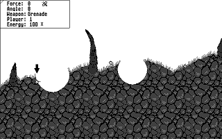 Pommitus atari screenshot